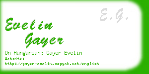 evelin gayer business card